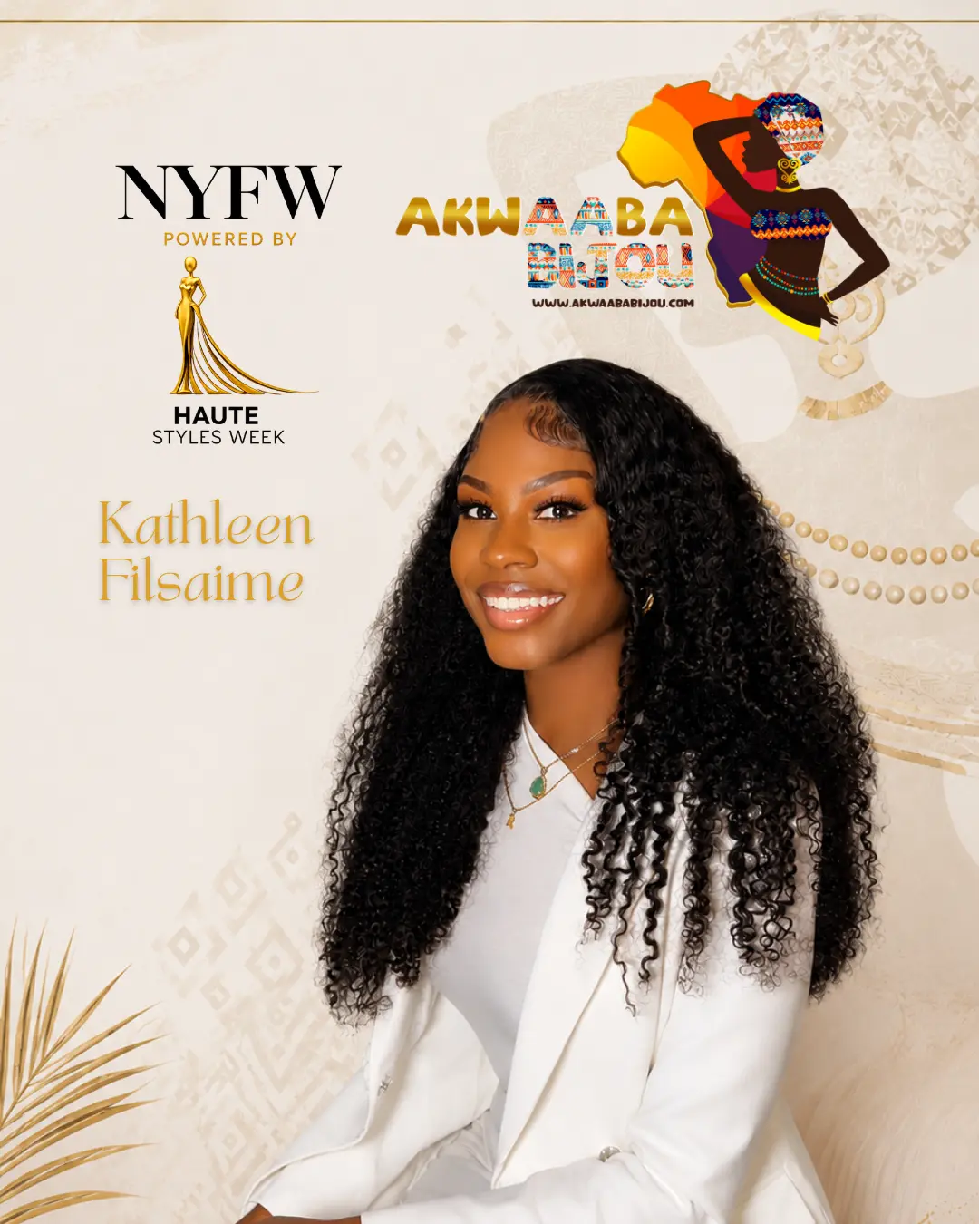 Kathleen Filsaime — supplied New York Fashion Week designer flyer